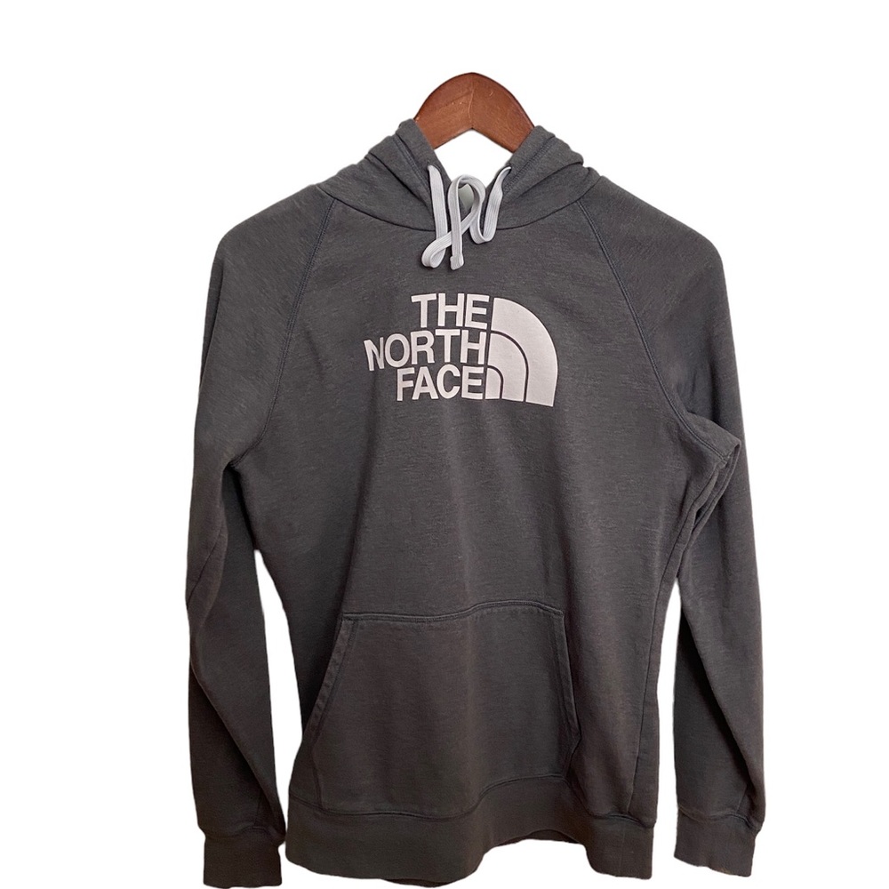 The North Face Women’s Gray Logo Pullover Hoodie - Size L Large - EUC